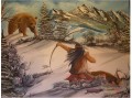クマを狩る インディアン